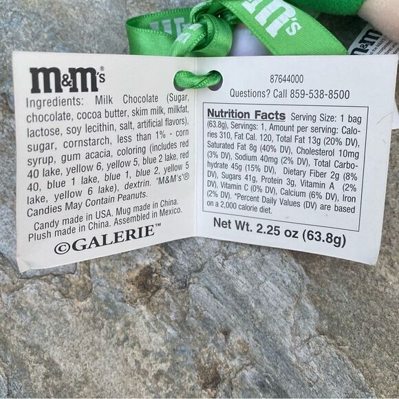 NWT Mrs Green Embroidered M&M Plush Christmas Toy/Ornament 6" Galerie 2004 Mars - Picture 4 of 6